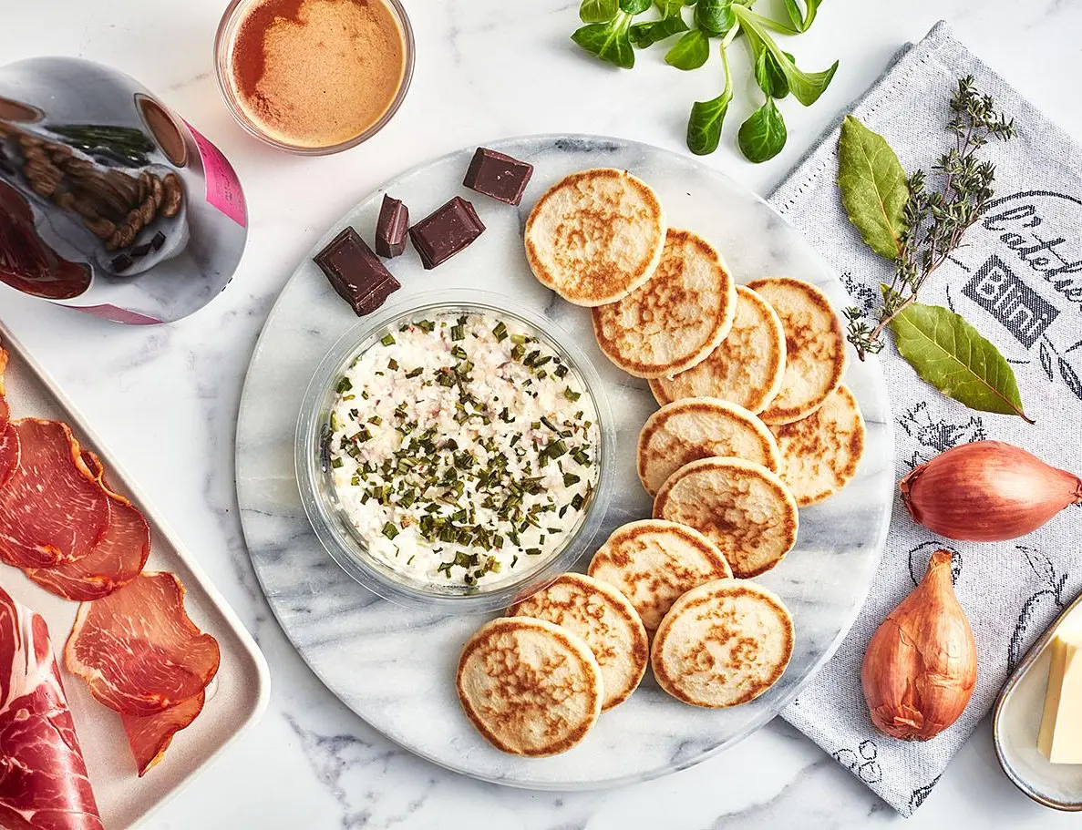 BLINIS AU PATANEGRA ET LOMO SAUCE BEAUJOLAISE ETAPE 1